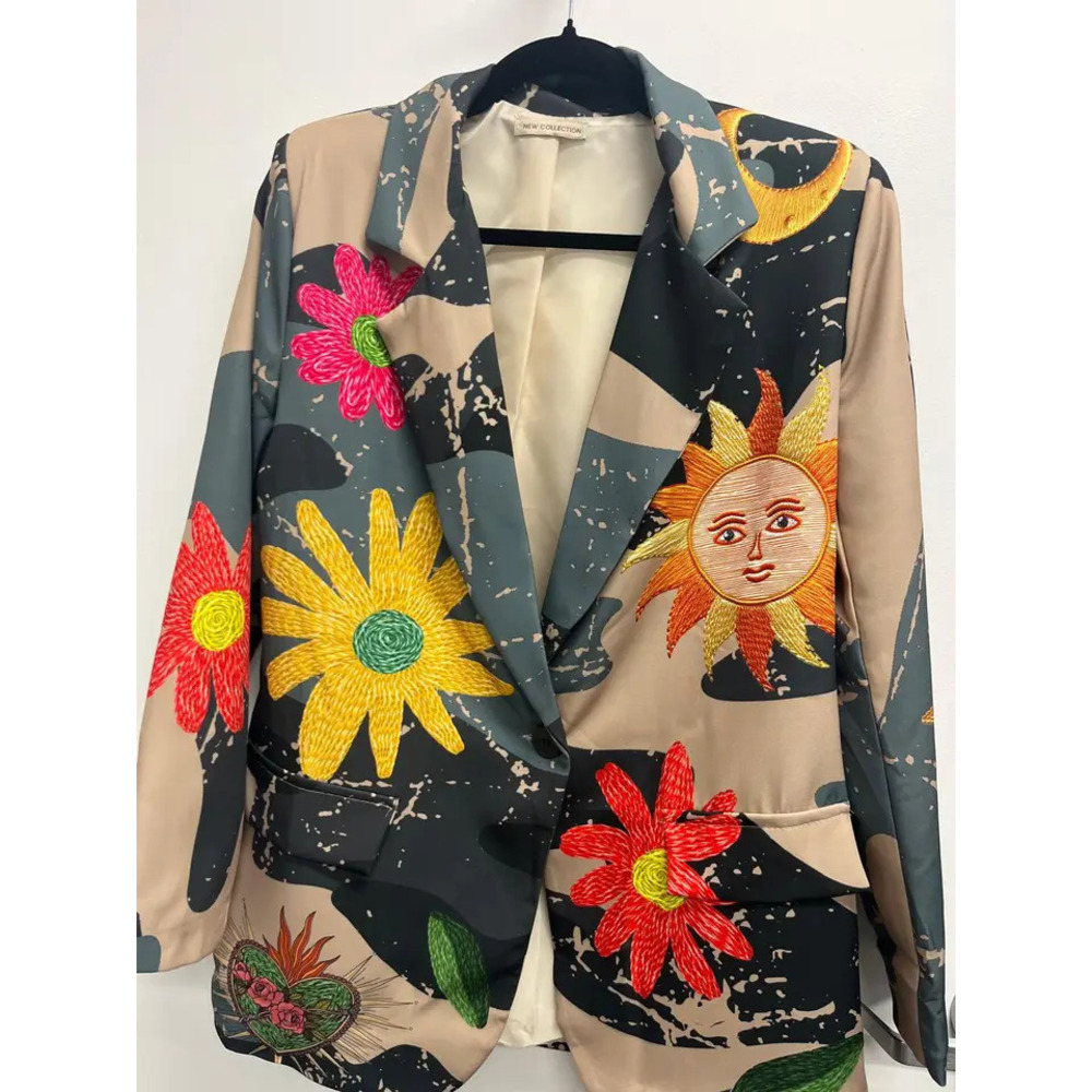 L900 Loowie Celestial Garden Statement Blazer One Size